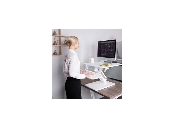 FLEXISPOT Standing CompactRiser Standing Desk Converter, White.