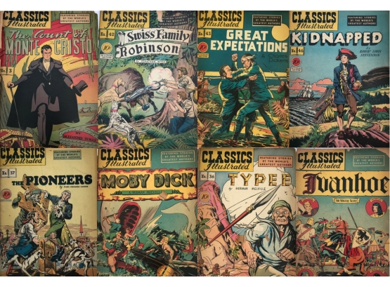 Vintage 'Classics Illustrated' Graphic Adventure Books