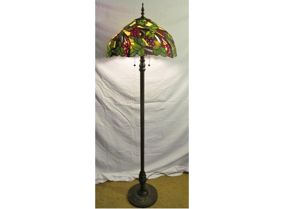 Grape Themed Tiffany Style Floor Lamp