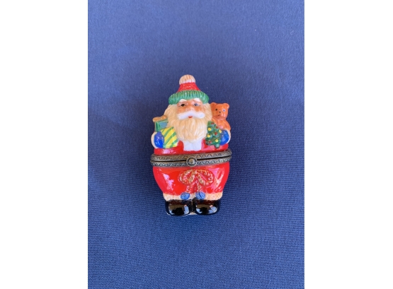 Lenox Ornament And Santa Trinket Box