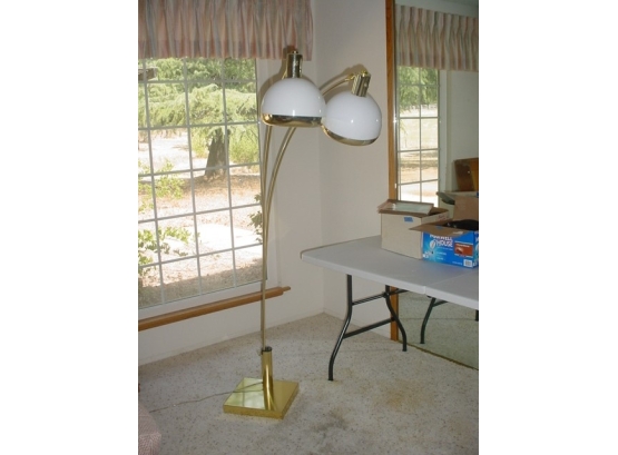Brass Double Light Floor Lamp  (133)