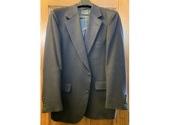 Nordstrom 100% Cashmere Blue Sports Coat Size 40