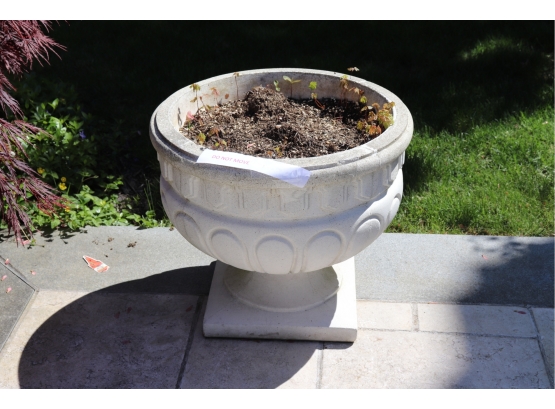 Cement Planter On Square Base