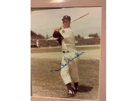 Brooklyn Dodgers Autographed Duke Snider Picture 'The Silver Fox'