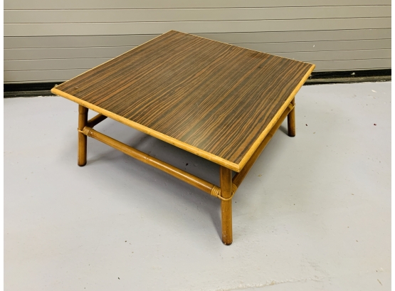 Vintage Bamboo Coffee Table