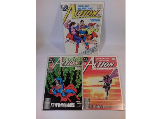 Action Comics Comic Pack #597-#599 - John Byrne - Over 30 Years Old
