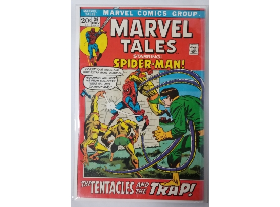 Marvel Tales #39 - Starring Spider-Man - 1972 - Close To 50 Year Old Comic