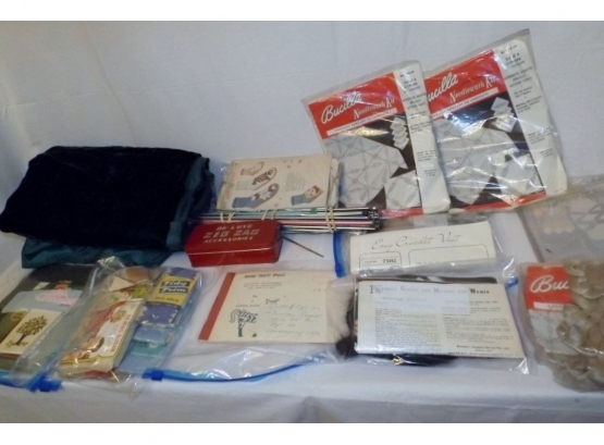 Assorted Vintage Sewing Notions & Materials Lot-37