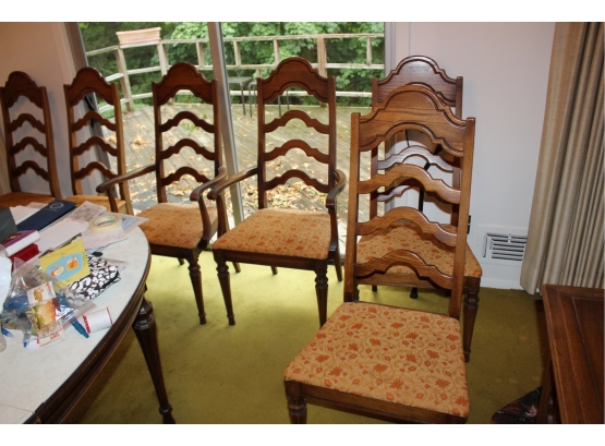 Vintage Dining Room Chairs - Lot Of 6! Item #208 LR