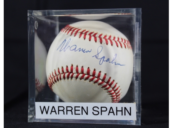 Warren Spahn Autographed Baseball - Item #007