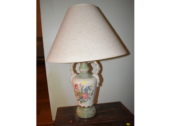344. Antique Hand Painted Table Lamp