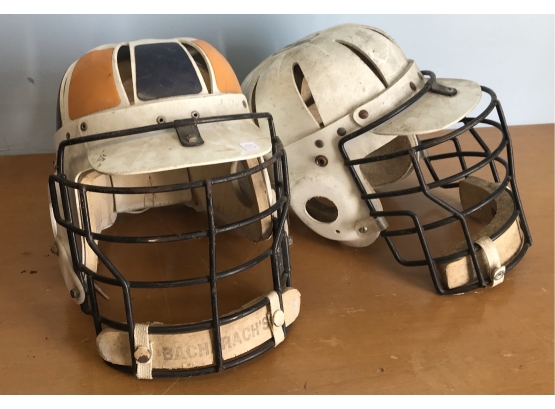 123. ANTIQUE Lacross Helmets (2)