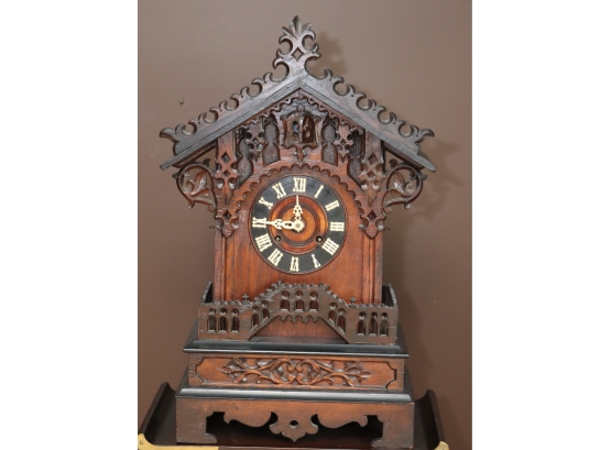 Antique Key Wind Pendulum Cuckoo Clock