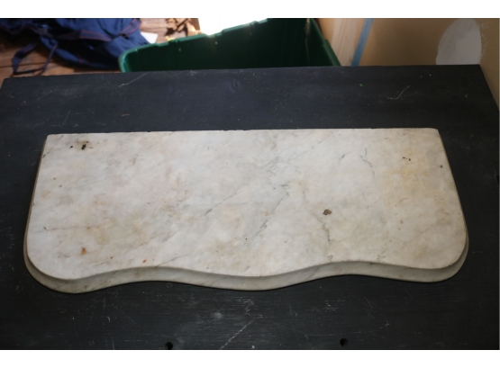 Antique Piece Of Marble Shelf Table Top