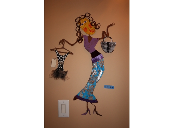 Mixed Media Wall Art - Featuring A Woman 31' X 21'