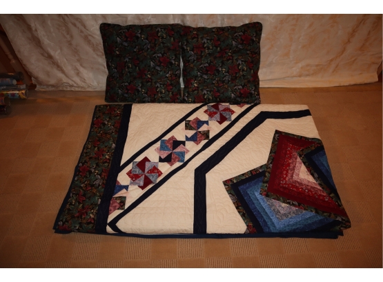 Quilt Set With Matching Pillows - King Size