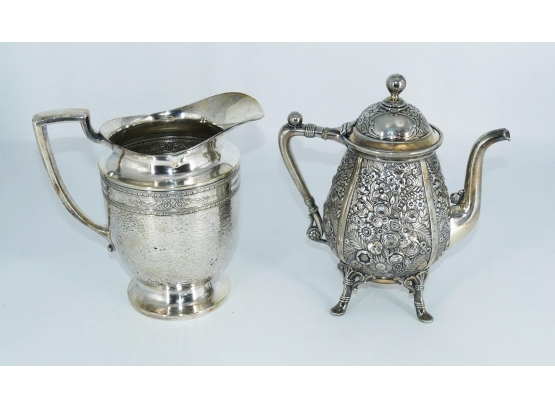 Two Silver Plate Pitchers - Reed & Barton