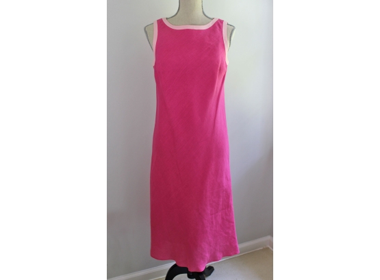 Talbots Irish Linen Pink Dress Size 8