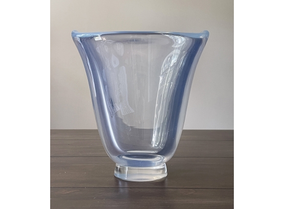 Orrefors Iridescent Glass Vase - Signed