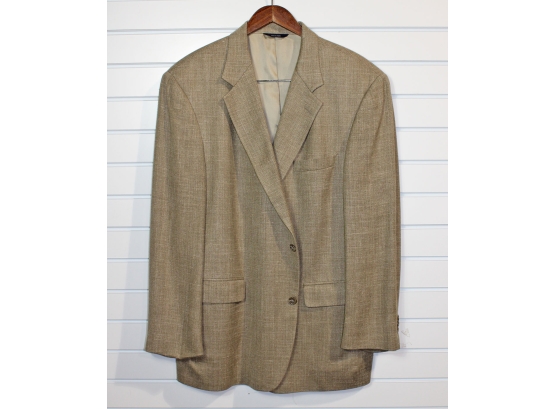 Brooks Brothers Tan Herringbone Jacket - Size 44