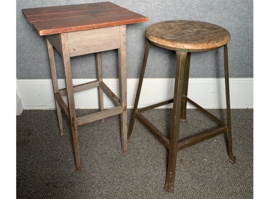 Early Stand And High Stool