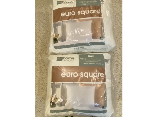 Two Euro Square Pillows