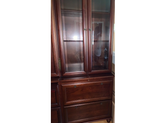 Bombay Company Cabinet With Glass Doors