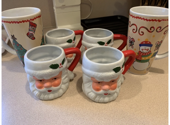 Collection Of Christmas Mugs