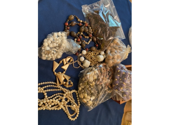 Assorted Beads And Pearls