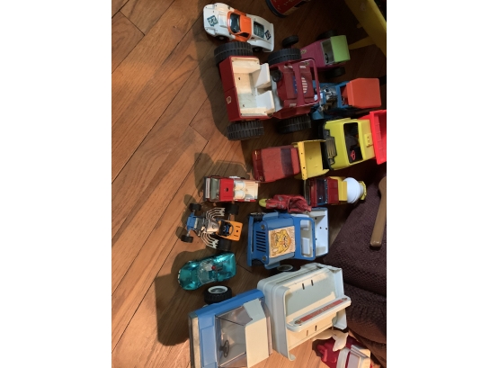 Lot Of Toy Trucks And Cars