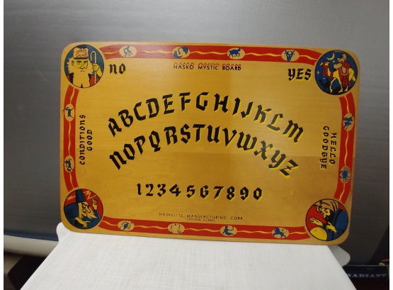 Haskelite Manufacturing Company Wooden Laminated Ouija Board