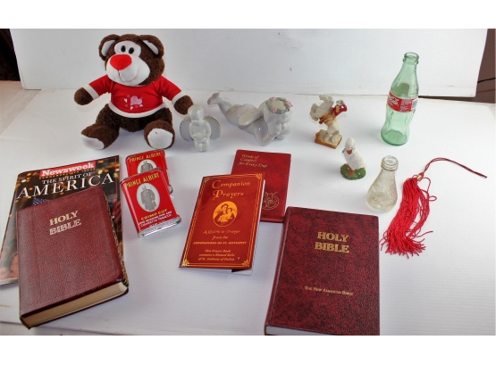Stuffed Bear, Two Bibles, Prince Albert, Newsweek, Lone Ranger