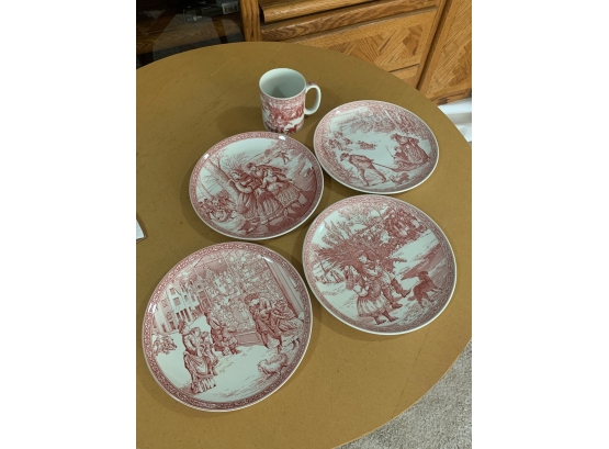Spode Lunch Plates & Single Mug