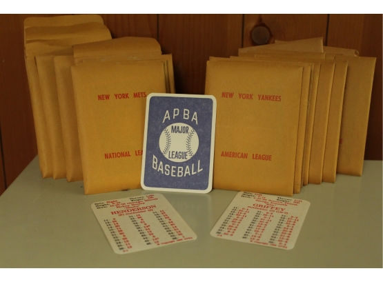 1986 APBA Baseball Cards (Read)