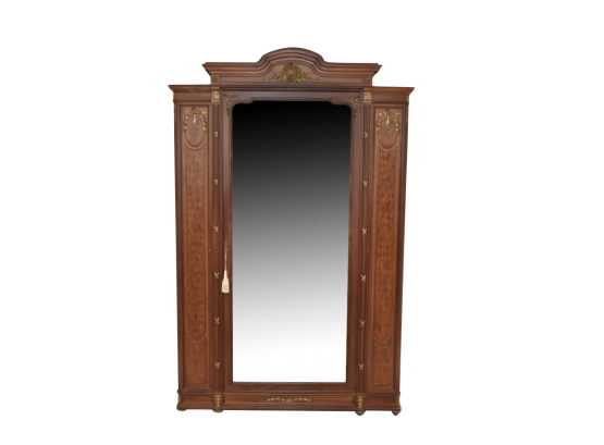 Amazing Custom Made Mahogany Tall Armoire Cabinet  Paid $8700