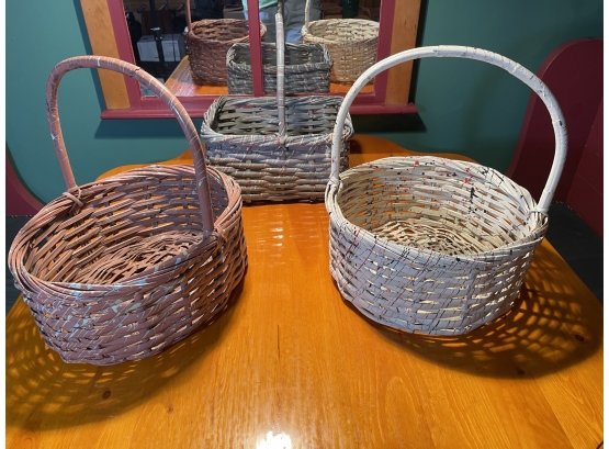 Lot Of Three Vintage Baskets