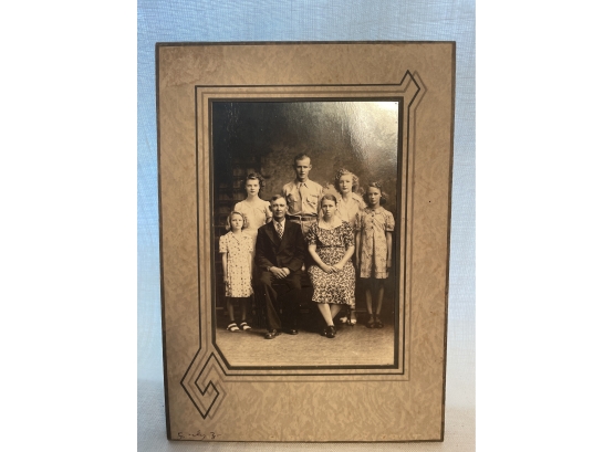 Old Black & White Family Photograph
