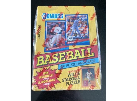 1991 Donruss Series 1 Baseball Card Wax Box - Sealed