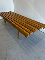 Solid Handmade Oak Slat Bench/coffee Table