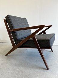 Classic Handmade Black Walnut Z Chair 2 Of 2