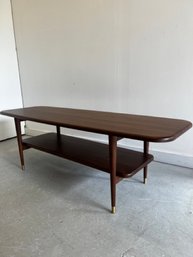Beautiful Solid Walnut Wood Two Tier Coffee Table