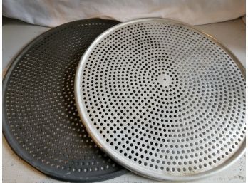 Two 16' Vented Pizza Pans