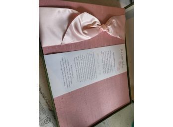 Tessera Pink Silk Baby Book