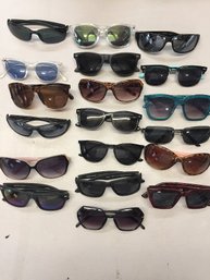 19 Pcs Assorted Sunglasses Various Brands, Colors, Styles