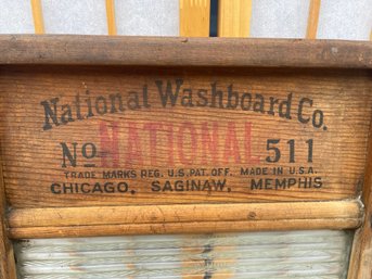 Vintage National No#511 Washboard (Pickup Or UPS 3rd Party Shipping Available)