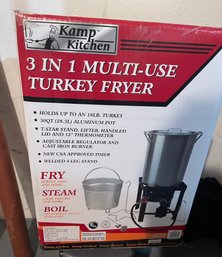 3 In 1 Multi - Use  30qt Turkey Fryer (Pickup Or 3r Party Shipping)