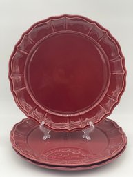 Set Of 3 ~ Pierre Deux French Country 13.25 Inch Chop Plate/Charger( Pickup Or UPS 3 Rd Party Shipping)