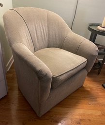 Ethan Allen Sage Green Barrel Back Swivel Chair ( Pickup Only)