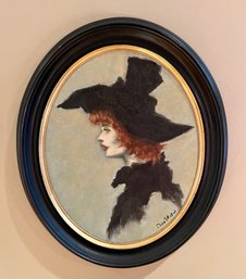 Artist Signed Portrait- Victorian Lady By Austrigal - Third Party Shipping Available