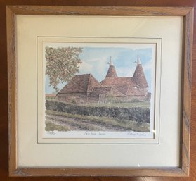 Limited Edition Lithograph ~ Artist (sign. Illegible) Titled Oust House Kent Number 132 / 850.